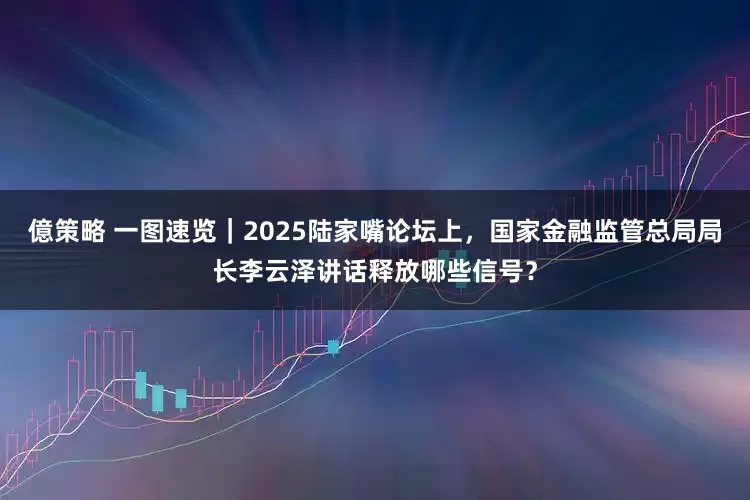 億策略 一图速览｜2025陆家嘴论坛上，国家金融监管总局局长李云泽讲话释放哪些信号？