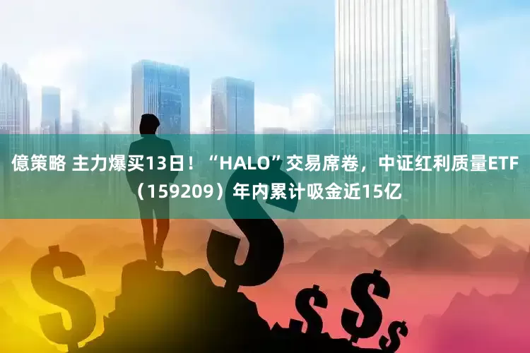 億策略 主力爆买13日！“HALO”交易席卷，中证红利质量ETF（159209）年内累计吸金近15亿